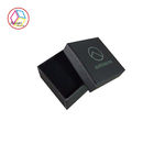 Silver Foil Matte Varnish Black Jewelry Box With EVA Insert